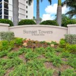 Sunset Towers in Sarasota Condos for Sale Entrance Sign