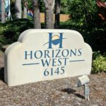 Horizons West in Siesta Key Entrance Sign