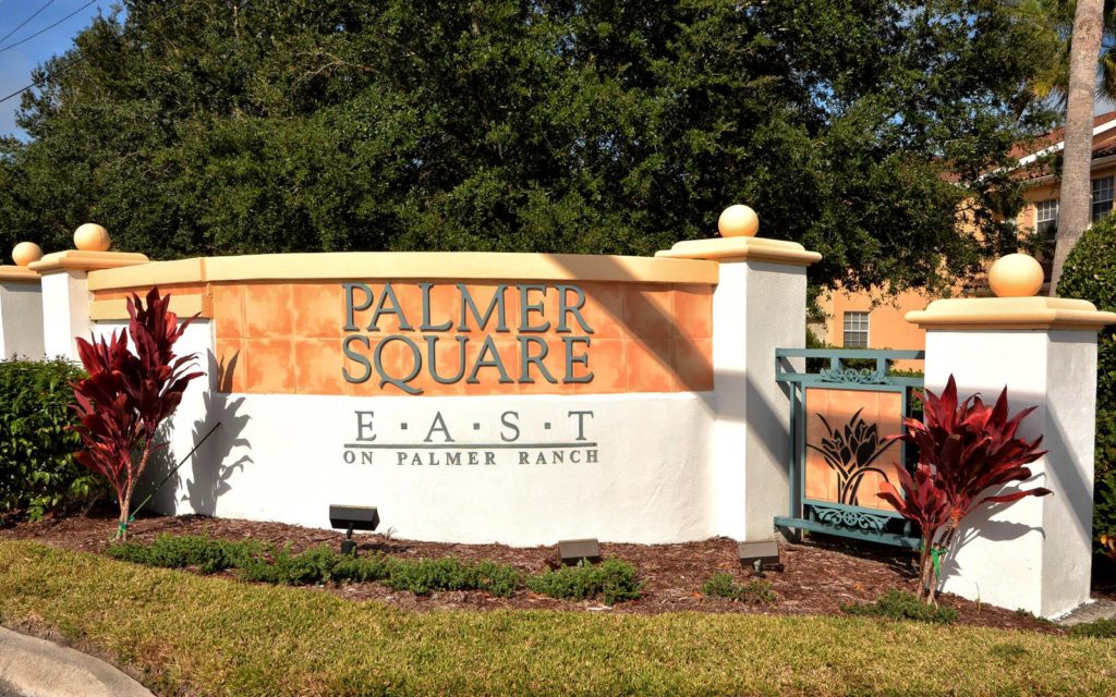 Palmer Square East on Palmer Ranch Entrance Sign